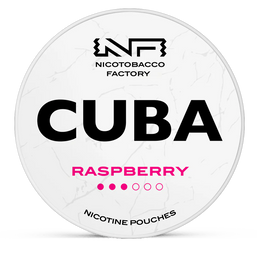 CUBA raspberry 10.4mg nicotine pouches wholesale in Strength Guidance collection | Swepouch