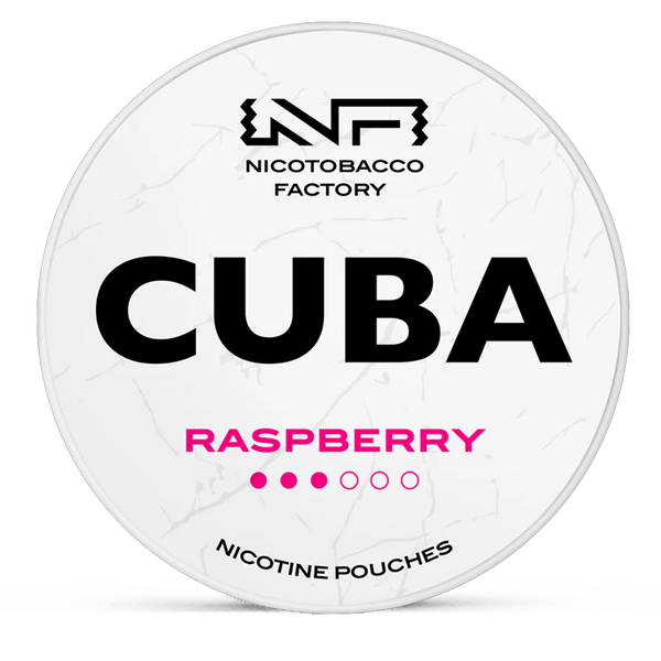 CUBA raspberry 10.4mg nicotine pouches wholesale | Swepouch