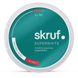 SWEPOUCH skruf frozen mint 8mg nicotine pouches wholesale in Skruf Superwhite collection | Swepouch