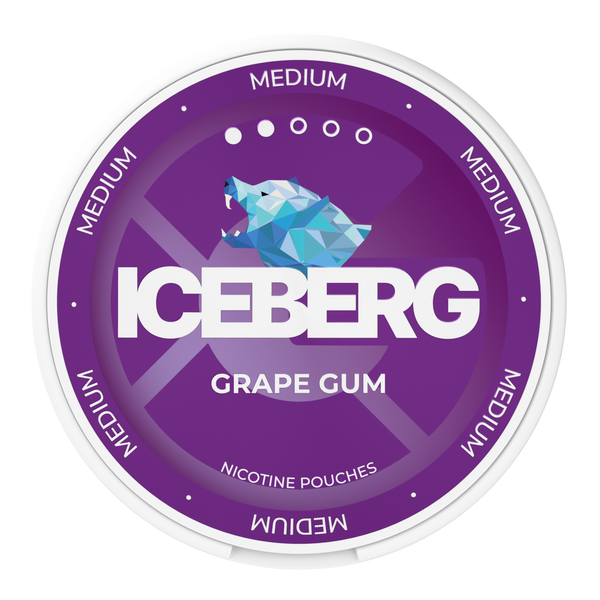 Iceberg Grape Gum nicotine pouches wholesale | Swepouch
