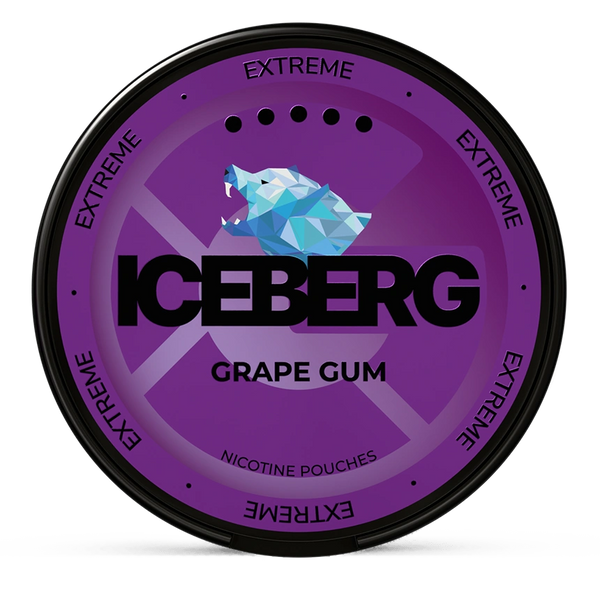 Iceberg grape gum 40mg nicotine pouches wholesale | Swepouch