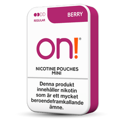 ON! on! berry 3mg nicotine pouches wholesale in On! collection | Swepouch
