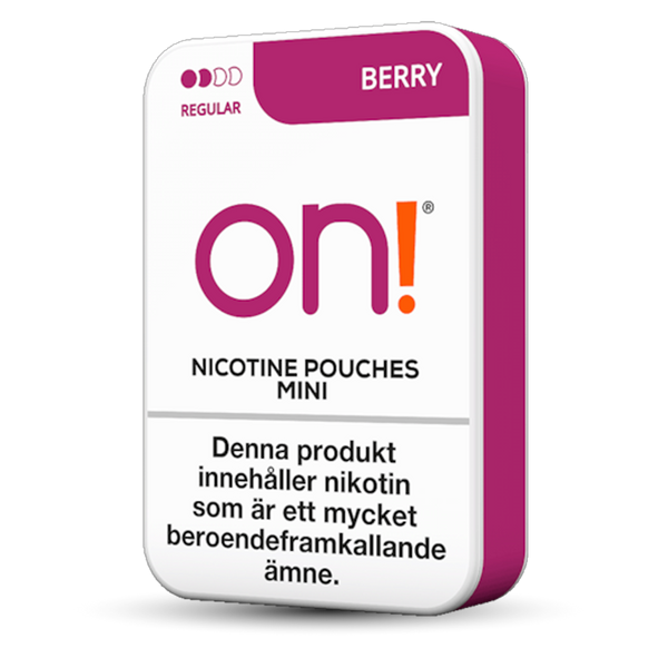 ON! on! berry 3mg nicotine pouches wholesale | Swepouch