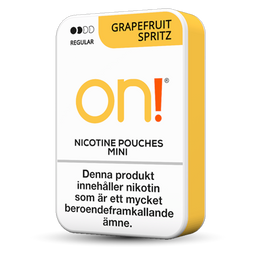 ON! on! grapefruit spritz 3mg nicotine pouches wholesale in On! collection | Swepouch