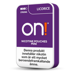 ON! on! licorice 3mg nicotine pouches wholesale | Swepouch