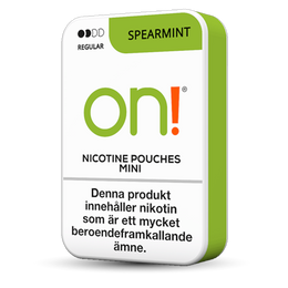 ON! on! spearmint 3mg nicotine pouches wholesale in On! collection | Swepouch