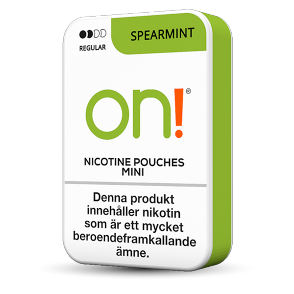 ON! on! spearmint 3mg nicotine pouches wholesale | Swepouch