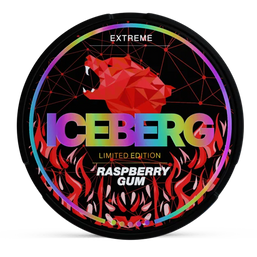 Iceberg raspberry gum 30mg nicotine pouches wholesale in Strength Guidance collection | Swepouch