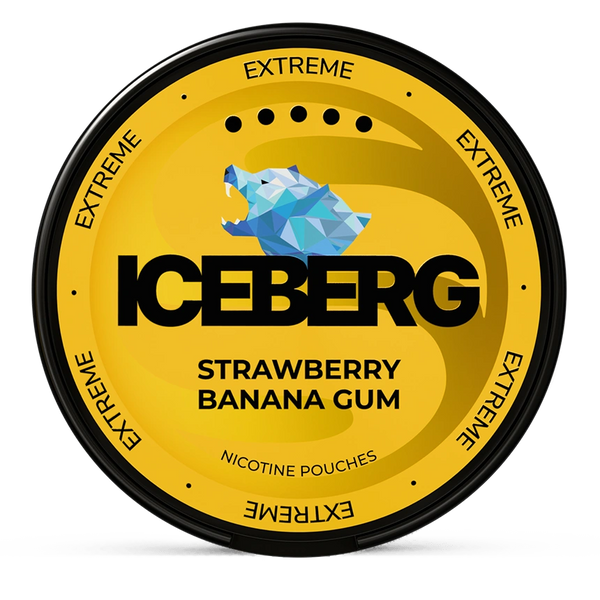 Iceberg strawberry banana gum 40mg nicotine pouches wholesale | Swepouch