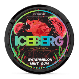 Iceberg watermelon mint gum 30mg nicotine pouches wholesale in Strength Guidance collection | Swepouch