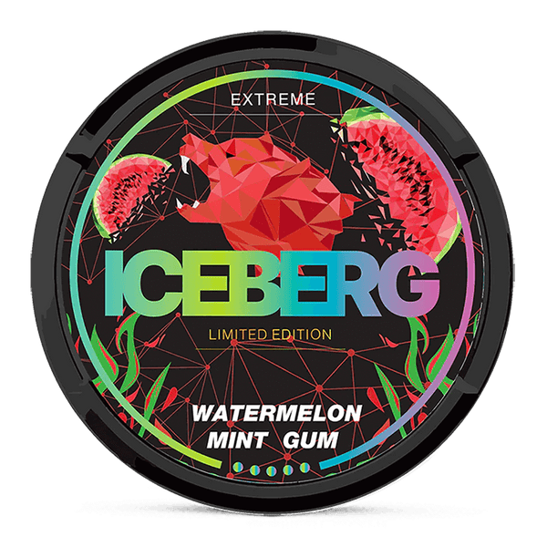Iceberg watermelon mint gum 30mg nicotine pouches wholesale | Swepouch